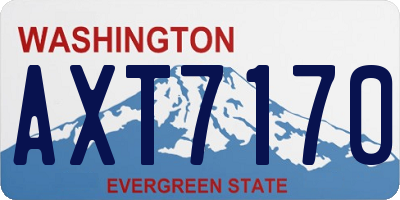 WA license plate AXT7170