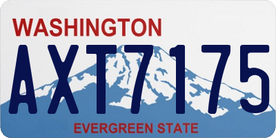 WA license plate AXT7175