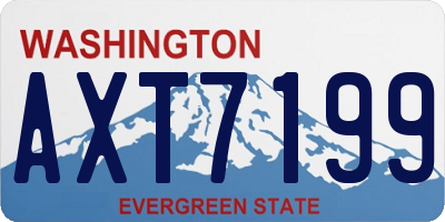 WA license plate AXT7199