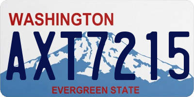 WA license plate AXT7215