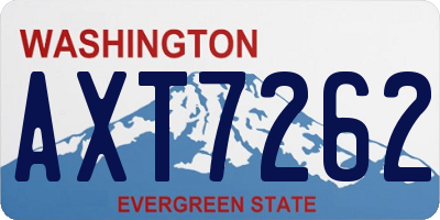 WA license plate AXT7262