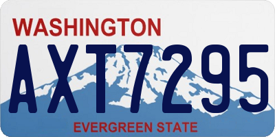 WA license plate AXT7295