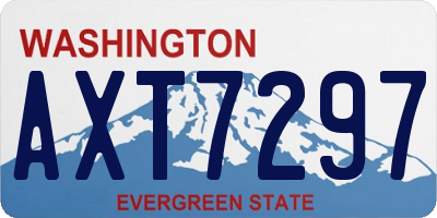 WA license plate AXT7297