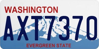 WA license plate AXT7370