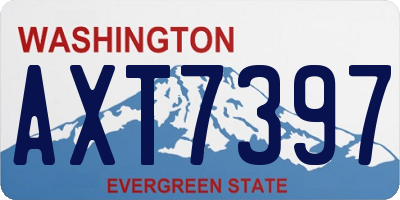 WA license plate AXT7397
