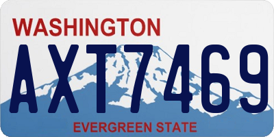 WA license plate AXT7469