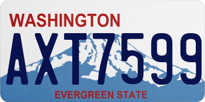 WA license plate AXT7599