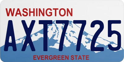 WA license plate AXT7725