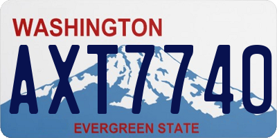 WA license plate AXT7740