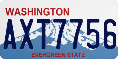 WA license plate AXT7756