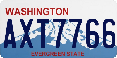 WA license plate AXT7766