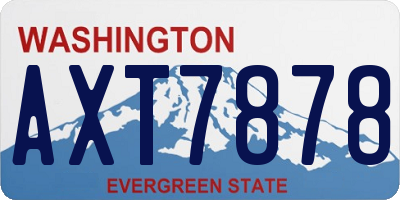 WA license plate AXT7878