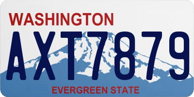 WA license plate AXT7879