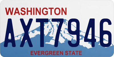 WA license plate AXT7946