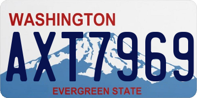 WA license plate AXT7969