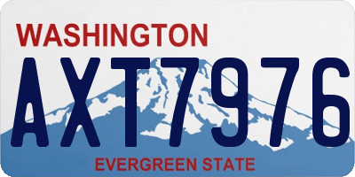 WA license plate AXT7976