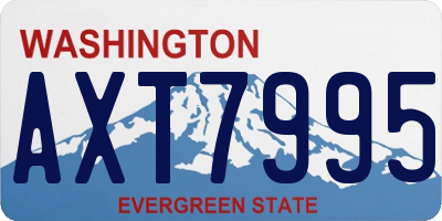 WA license plate AXT7995