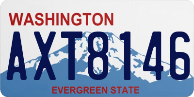 WA license plate AXT8146
