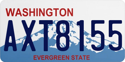 WA license plate AXT8155