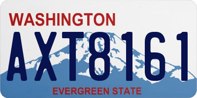 WA license plate AXT8161