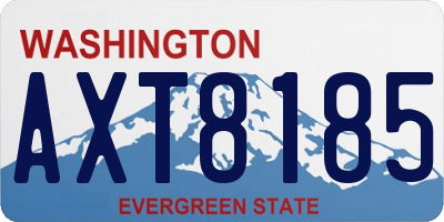 WA license plate AXT8185