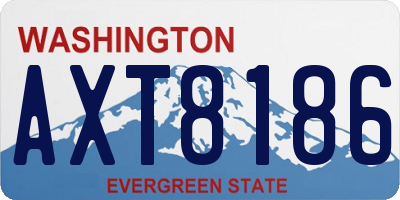 WA license plate AXT8186