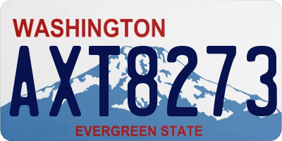 WA license plate AXT8273