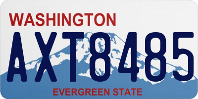 WA license plate AXT8485