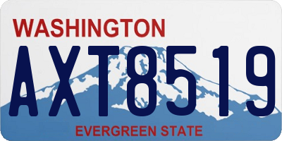 WA license plate AXT8519