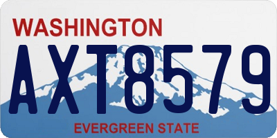 WA license plate AXT8579