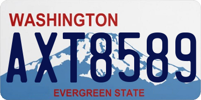 WA license plate AXT8589