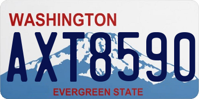 WA license plate AXT8590