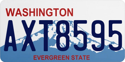 WA license plate AXT8595