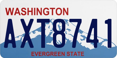 WA license plate AXT8741