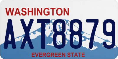 WA license plate AXT8879