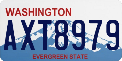 WA license plate AXT8979