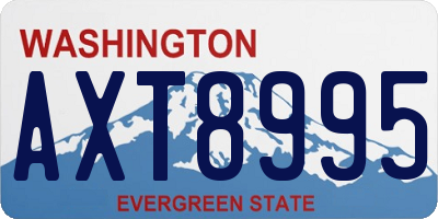 WA license plate AXT8995