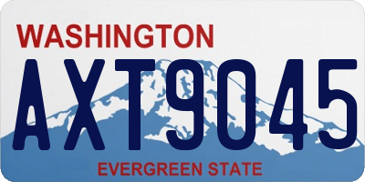 WA license plate AXT9045