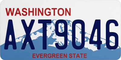 WA license plate AXT9046