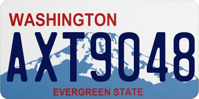 WA license plate AXT9048