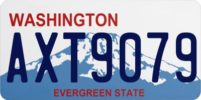 WA license plate AXT9079