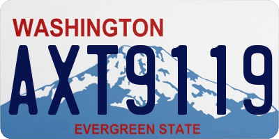 WA license plate AXT9119