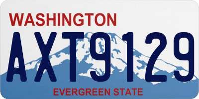 WA license plate AXT9129