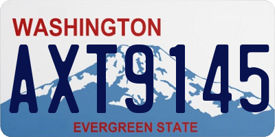 WA license plate AXT9145