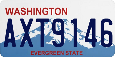 WA license plate AXT9146