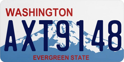 WA license plate AXT9148