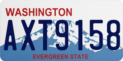 WA license plate AXT9158
