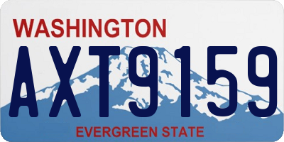 WA license plate AXT9159