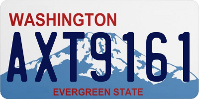 WA license plate AXT9161