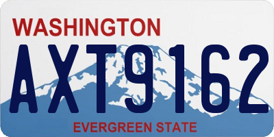 WA license plate AXT9162